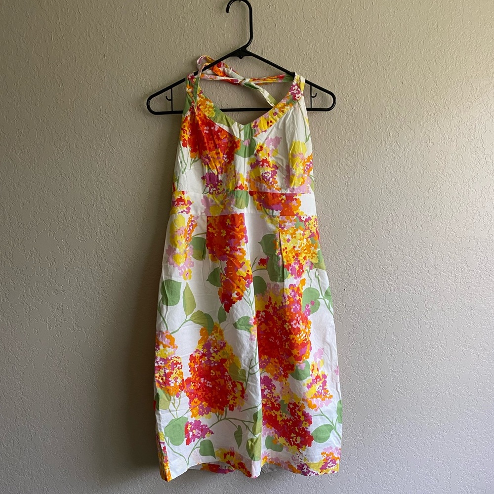Women’s Boden halter tie sun dress